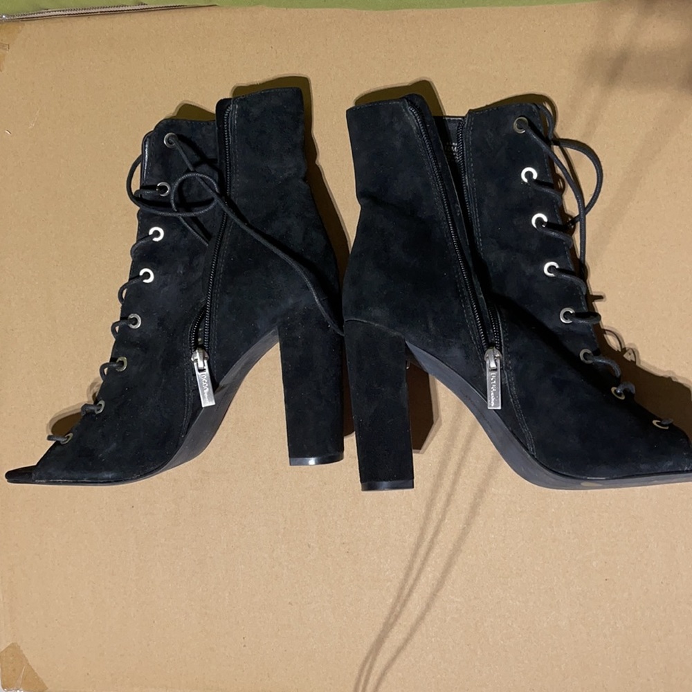 Bcbgeneration Laced Open Toe Booties - image 3